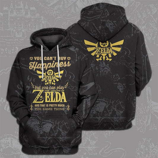 Unifinz Legend Of Zelda Shirt You Can't Buy Happiness But You Can Play T-shirt Hoodie Legend Of Zelda Hoodie 2022