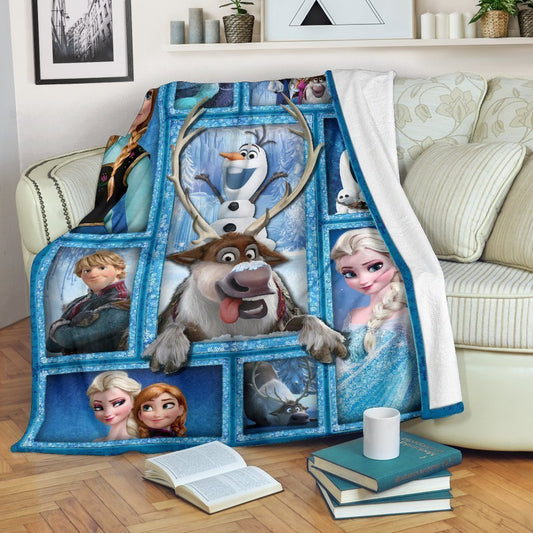 DN Blanket Frozen Blanket Frozen Characters Olaf And Sven 3d Blanket