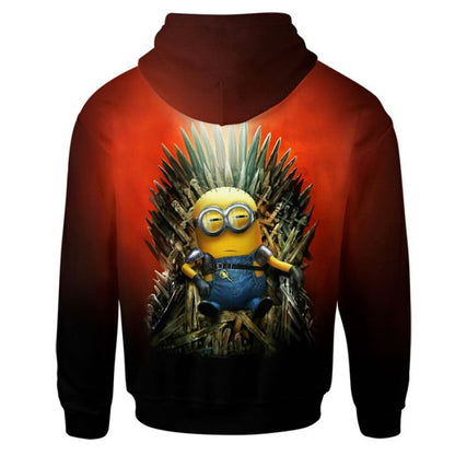 Minion Hoodie Game Of Minion Graphic T-shirt Red Unisex