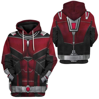 MV Hoodie Ant Man Suit Costume Red Hoodie