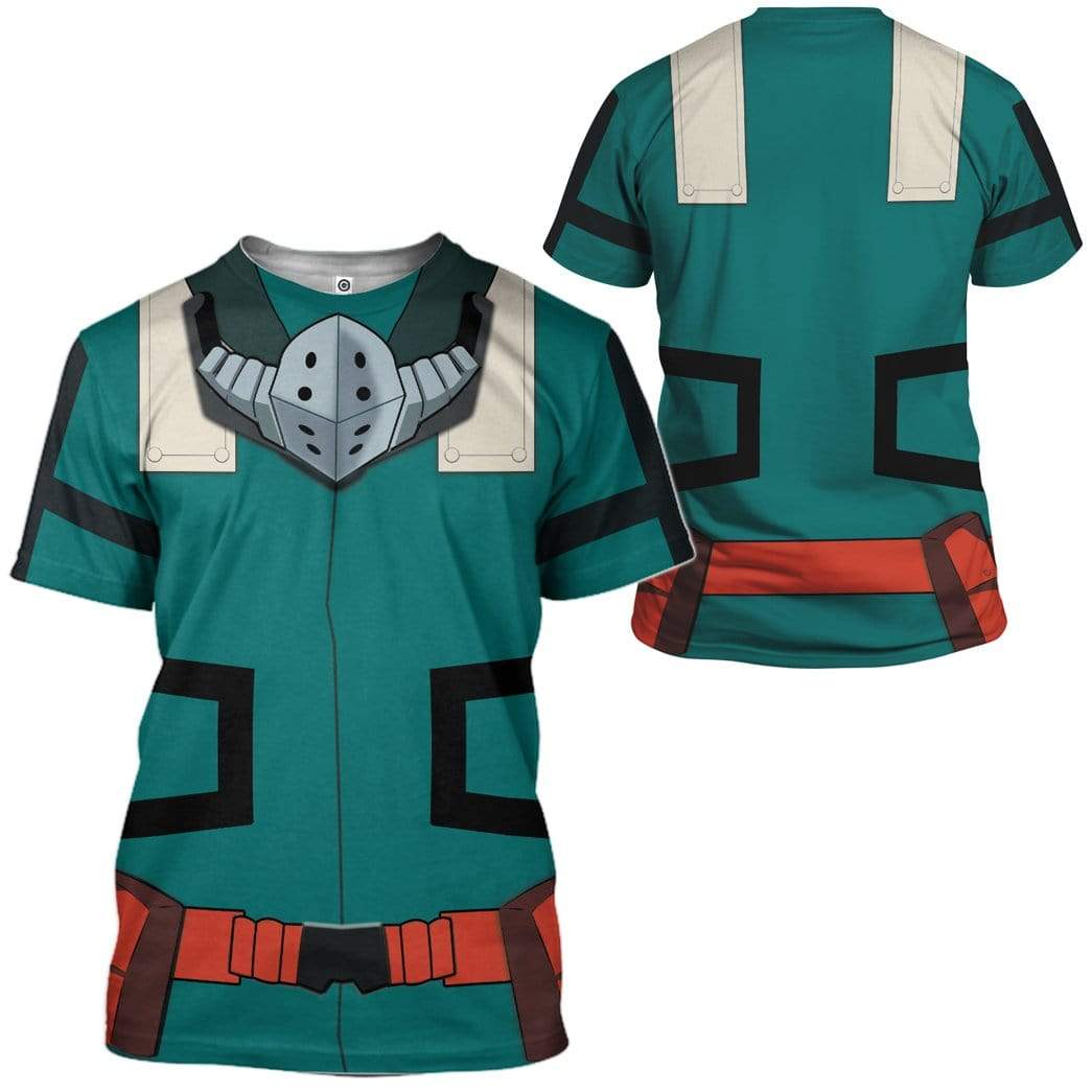  My Hero Academia T-shirt Izuku Green Costume T-shirt Hoodie Adult Full Print