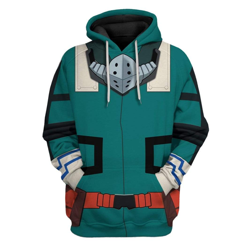  My Hero Academia T-shirt Izuku Green Costume T-shirt Hoodie Adult Full Print