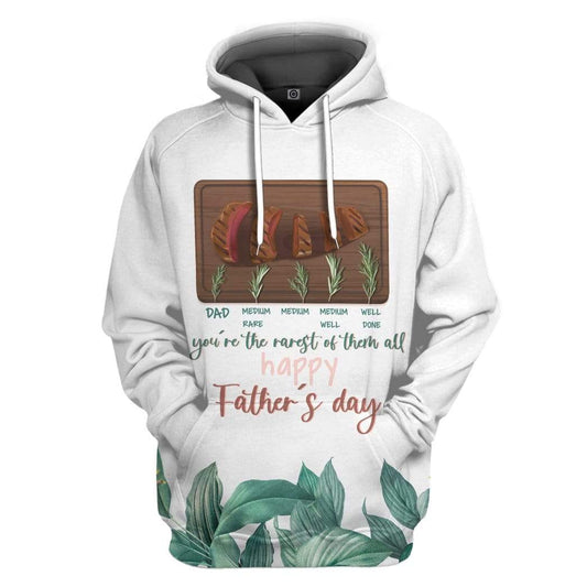 Unifinz Father Meat Lover Hoodie Dad Is The Rarest Of Them Funny High Quality Hoodie Father Apparel Father's Day Gift 2022