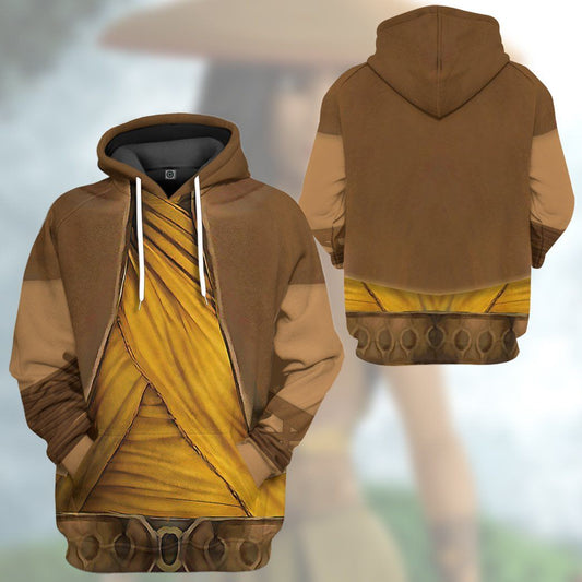 DN T-shirt Raya And The Last Dragon Shirt Raya Princess Suit Costume Yellow Hoodie DN Hoodie