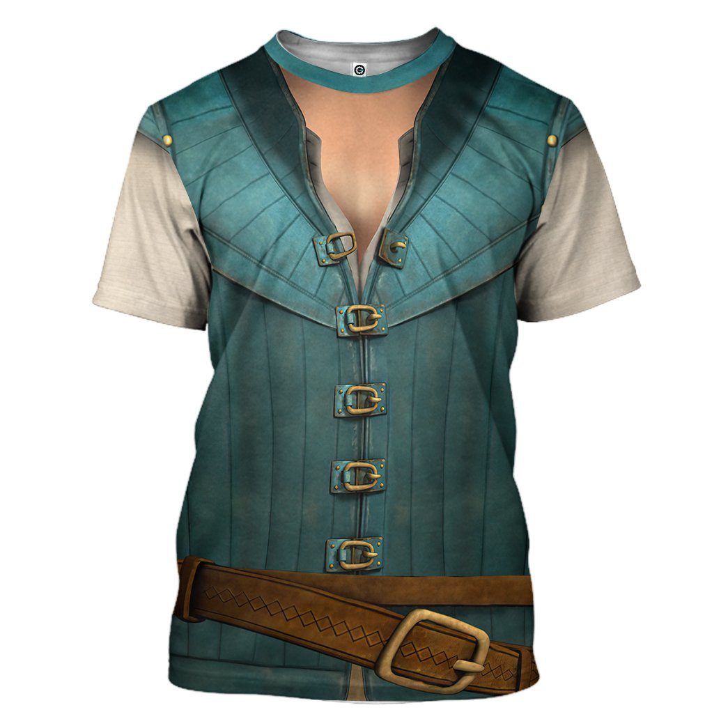 DN T-shirt Tangled Rapunzel Flynn Rider Prince Costume 3d Shirt DN Hoodie