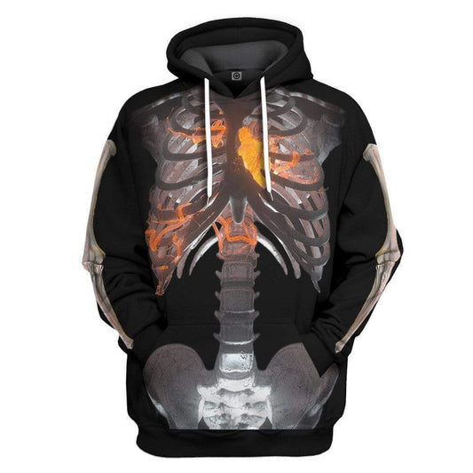  Halloween Hoodie Halloween Skeleton Costume 3d Black Hoodie Halloween Costume Adult Full Print Full Size