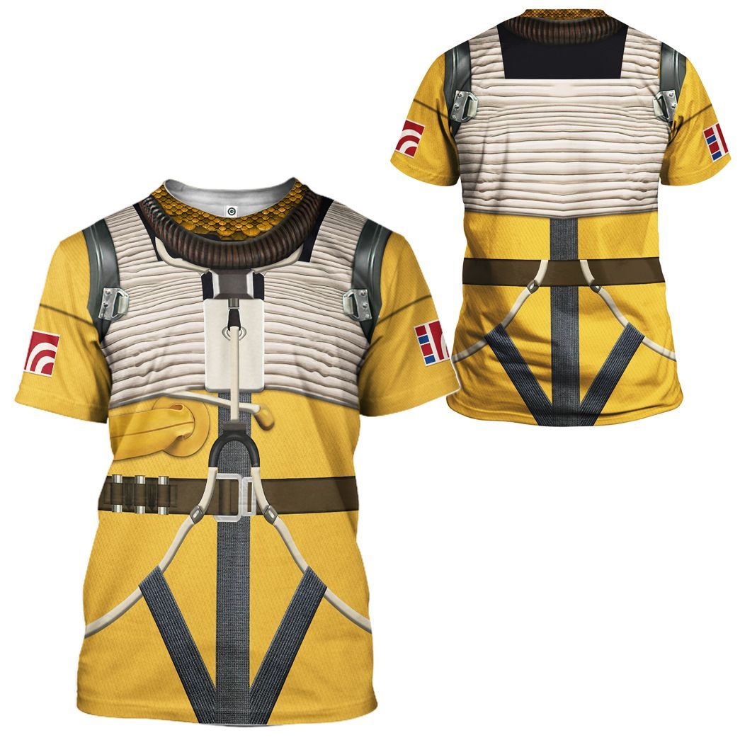  SW T-shirt SW Bossk Costume 3d Yellow T-shirt SW Hoodie Adult Full Print