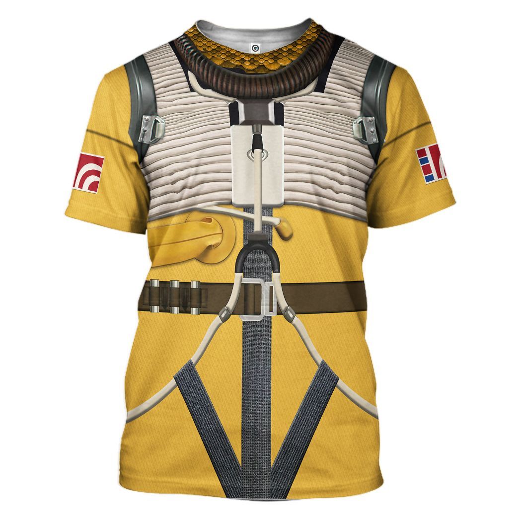  SW T-shirt SW Bossk Costume 3d Yellow T-shirt SW Hoodie Adult Full Print