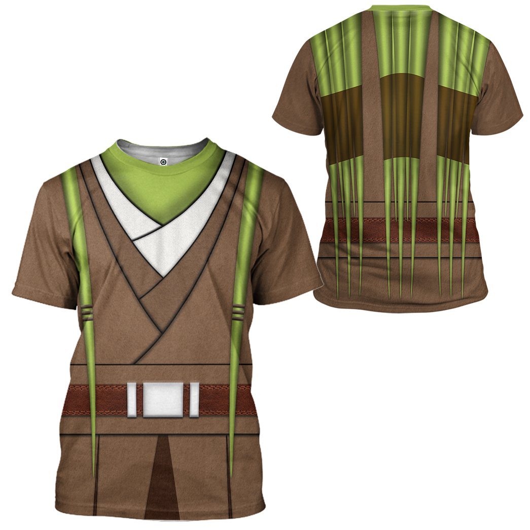  SW T-shirt SW Kit Fisto Costume 3d T-shirt SW Hoodie For Fan Adult Full Size Full Print