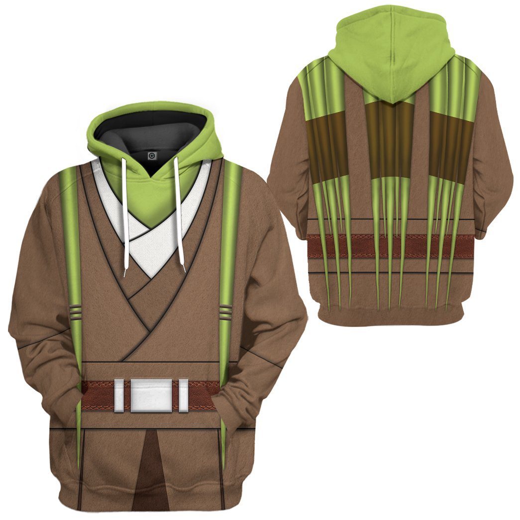  SW T-shirt SW Kit Fisto Costume 3d T-shirt SW Hoodie For Fan Adult Full Size Full Print