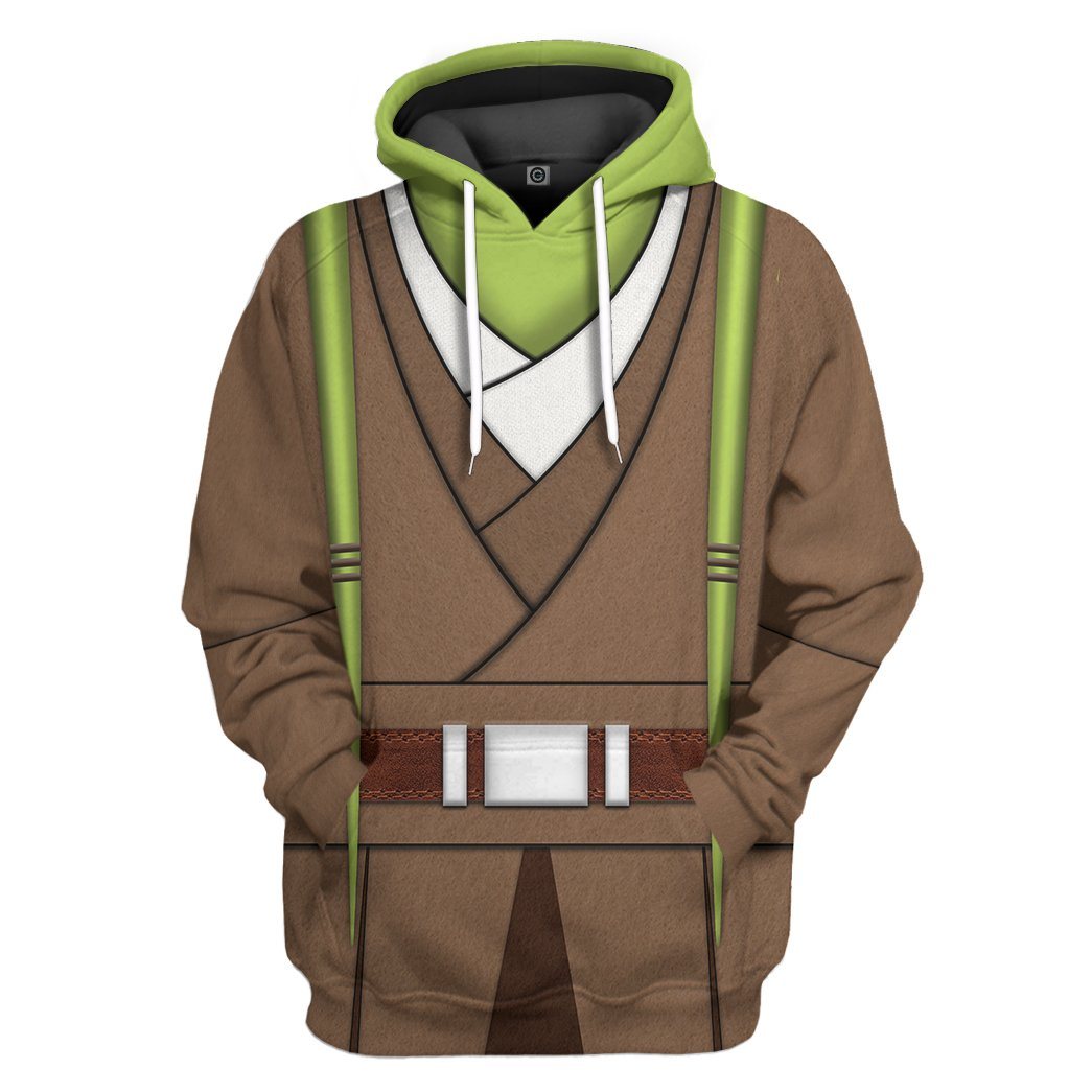  SW T-shirt SW Kit Fisto Costume 3d T-shirt SW Hoodie For Fan Adult Full Size Full Print