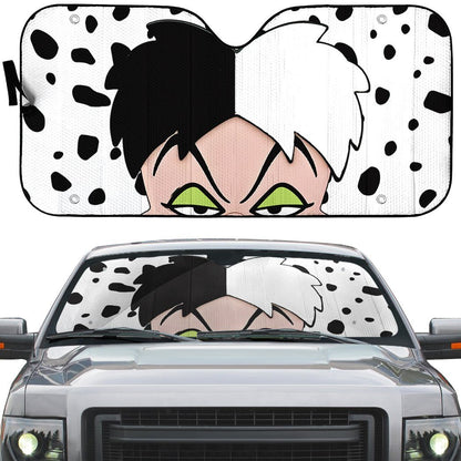 DN Car Sun Shade Cruella De Vil Windshield Sun Shade