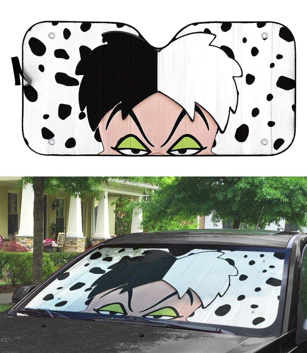 DN Car Sun Shade Cruella De Vil Windshield Sun Shade