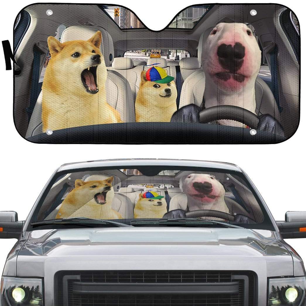  Dog Meme Car Sun Shade Doge Meme Auto Sun Shade