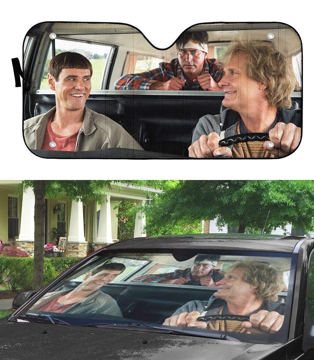  Dumb & Dumber Car Sun Shade Lloyd Christmas Harry Dunne Auto Sun Shade