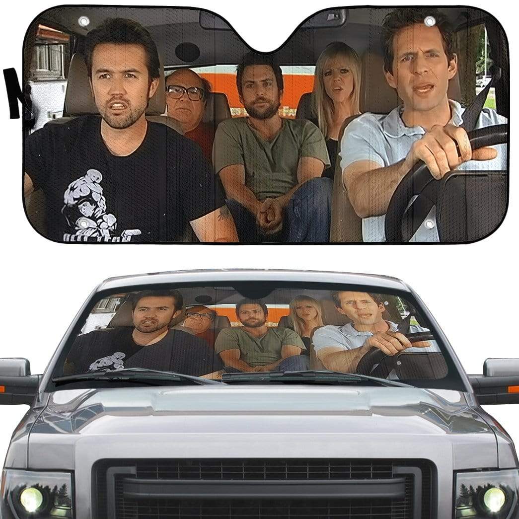  It's Always Sunny in Philadelphia Car Sun Shade Mac Charlie Kelly Auto Sun Shade