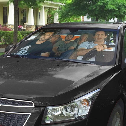  It's Always Sunny in Philadelphia Car Sun Shade Mac Charlie Kelly Auto Sun Shade