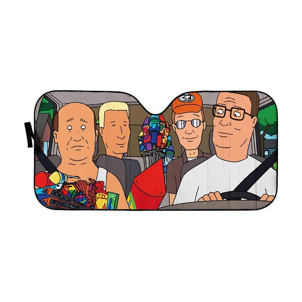  King Of The Hill Windshield Sun Shade Hank Hill Dale And Bill Car Sun Shade