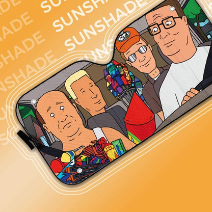  King Of The Hill Windshield Sun Shade Hank Hill Dale And Bill Car Sun Shade