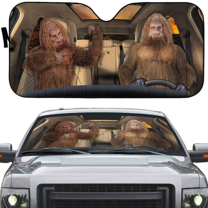  Bigfoot Car Sun Shade Sasquatch 3D Auto Sun Shade