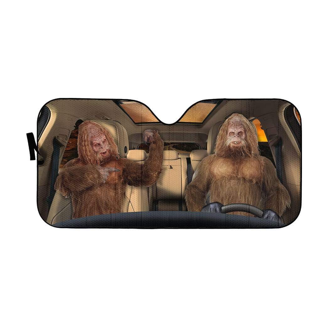  Bigfoot Car Sun Shade Sasquatch 3D Auto Sun Shade