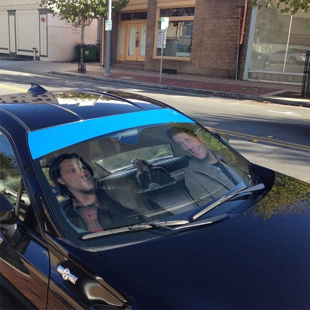  Supernatural Car Sun Shade Dean And Sam Winchester Auto Sun Shade