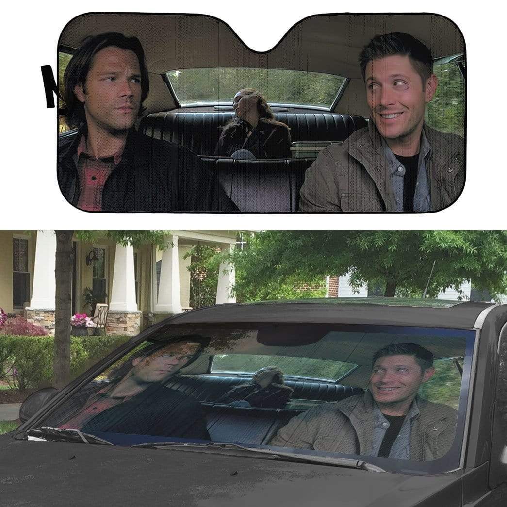  Supernatural Car Sun Shade Dean And Sam Winchester Auto Sun Shade