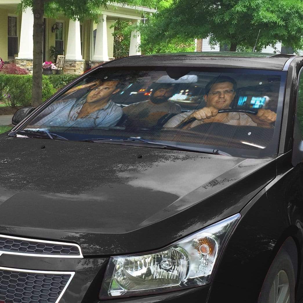  The Hangover Car Sun Shade Phil Stu And Alan In Car Windshield Sun Shade