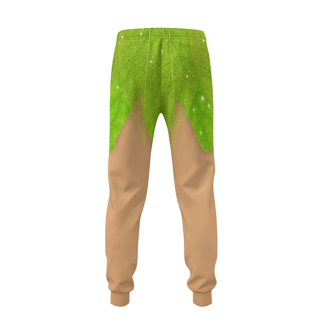 DN Pants Tinker Bell Costume Jogger Green Unisex Adults New Release