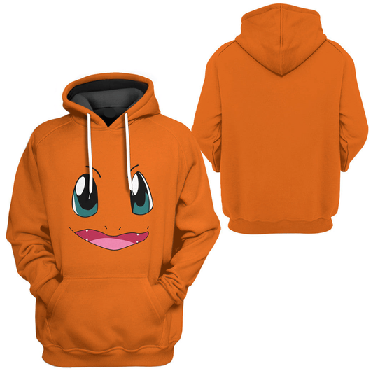 PKM Hoodie Charizard PKM Cosplay T-shirt Sweatshirt Orange Unisex Adults New Release