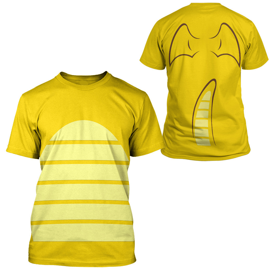 PKM Hoodie Dragonite PKM Cosplay T-shirt Sweatshirt Yellow Unisex Adults New Release