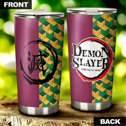  Demon Slayer Tumbler 20 oz Giyu Tomioka Kimetsu No Yaiba Logo Tumbler Cup 20 oz