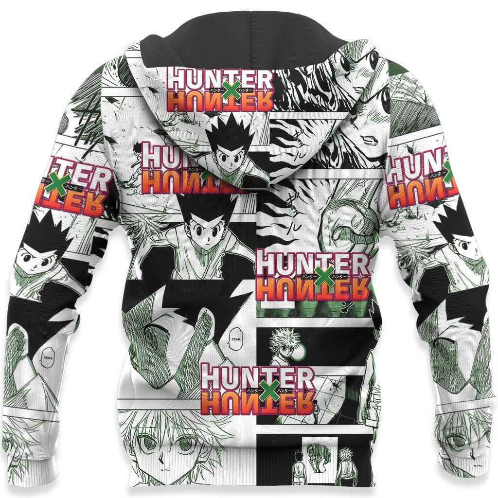  Hunter X Hunter Shirt Gon Freecss Manga Black White Hoodie Hunter X Hunter Merch Adult Full Size