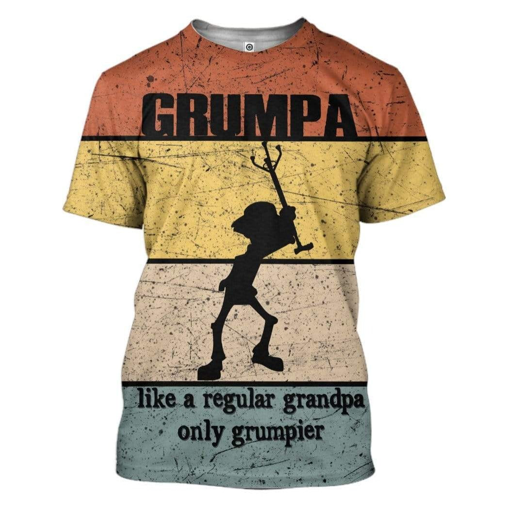 Unifinz Grandpa Hoodie Vintage Grumpy Like A Regular Grandpa Awesome T-shirt Grandpa Shirt Apparel Gift For Grandpa 2023