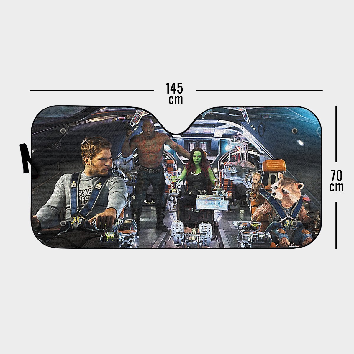  Guardians of the Galaxy Car Sun Shade Guardians of the Galaxy Team Spaceship Auto Sun Shade