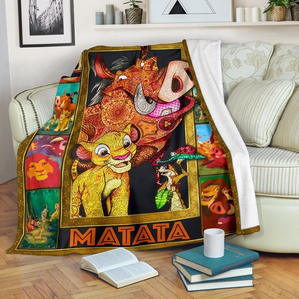 DN Blanket LK Blanket Hakuna Matata Lion King Mandala Style Blanket