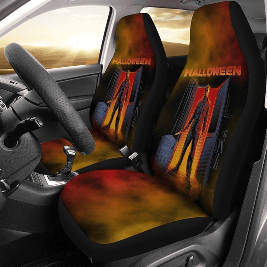 Michael Myers Car Seat Covers Halloween Michael Myers At The Door Seat Covers