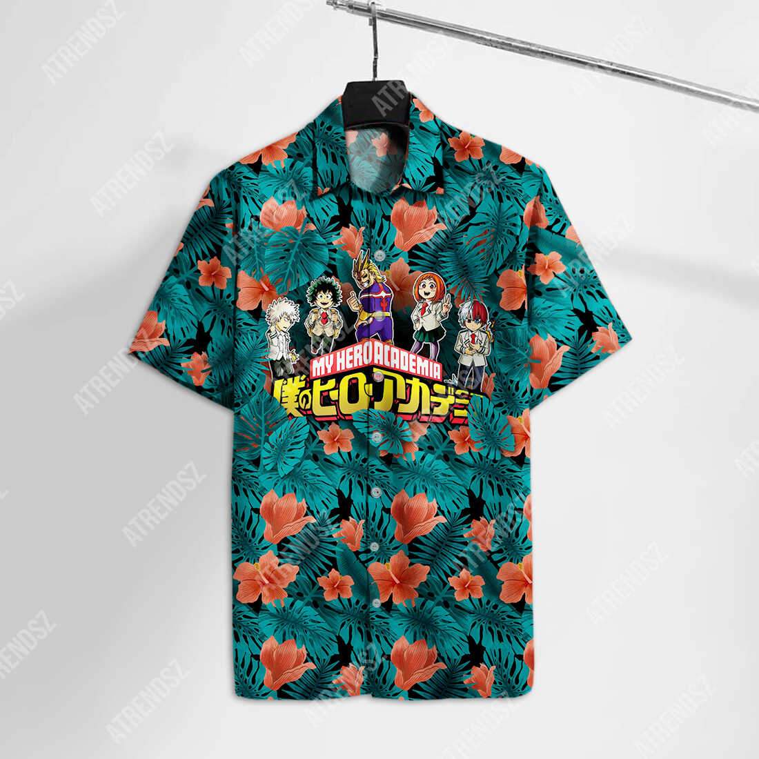  My Hero Academia Hawaiian Shirt Character Tropical My Hero Academia Logo Hawaii Aloha Shirt