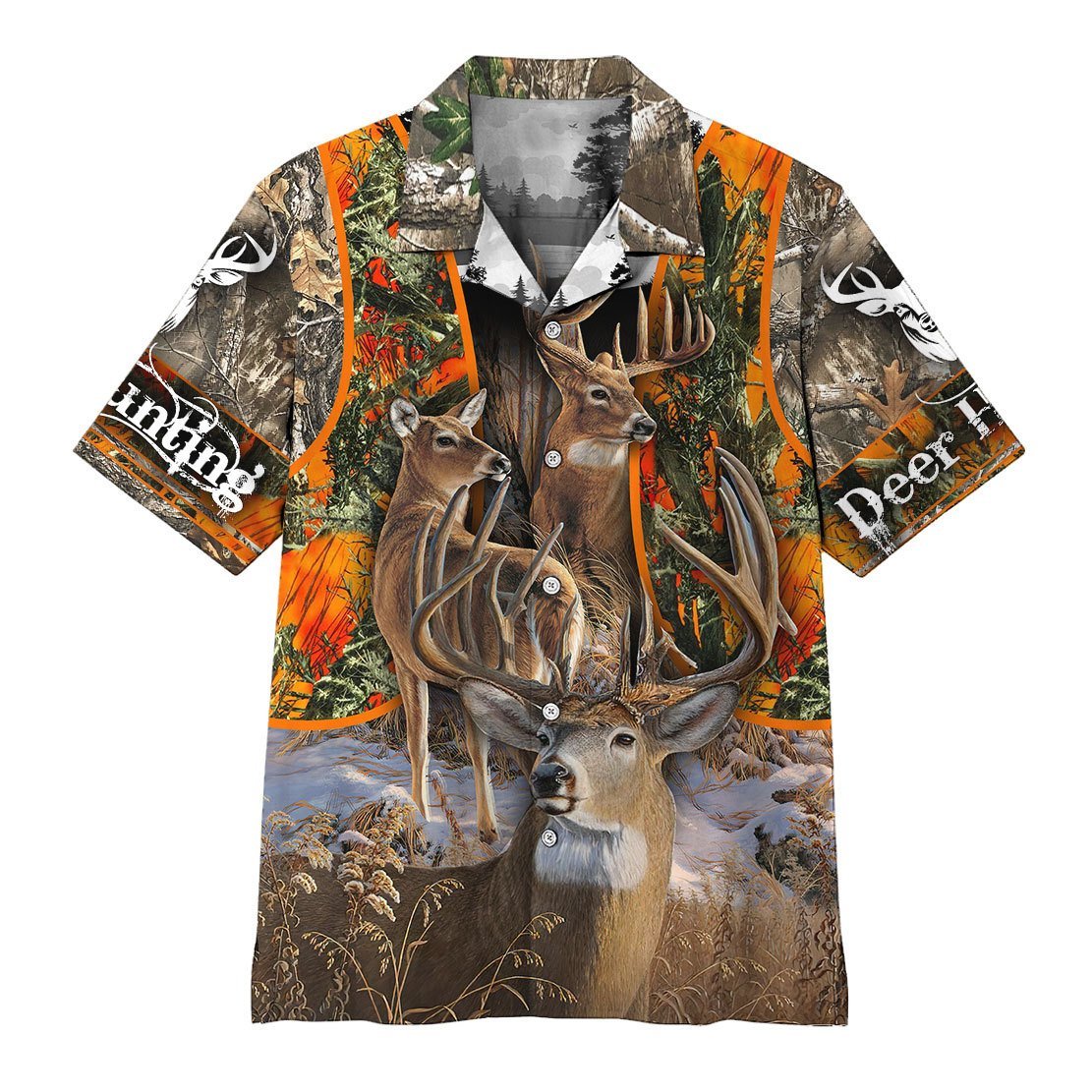 Unifinz Hunting Shirt Deer Hunting Forest Hawaiian Shirt Hunting Aloha Shirt 2022