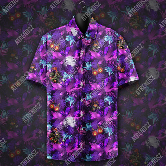 Unifinz Legend Of Zelda Hawaiian Shirt Skull Kid Majora's Mask Hawaii Shirt Legend Of Zelda Aloha Shirt 2022