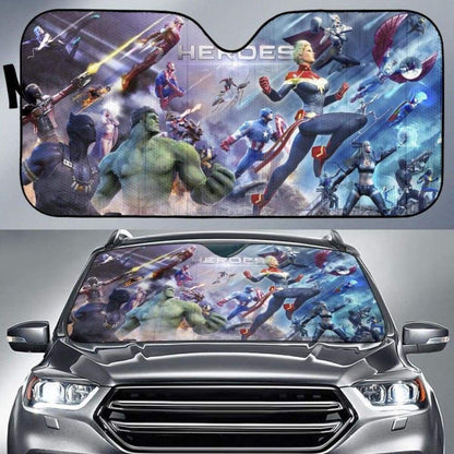 MV Windshield Sun Shade MV Super Heros Characters Car Sun Shade MV Car Sun Shade