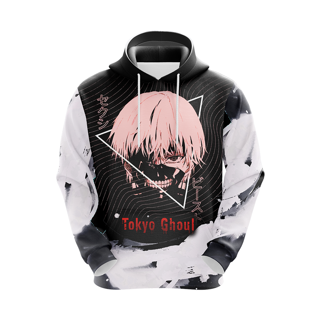  Tokyo Ghoul Hoodie Kaneki Ken Tokyo Ghoul Cool Black White Hoodie Anime Hoodie Adult Unisex