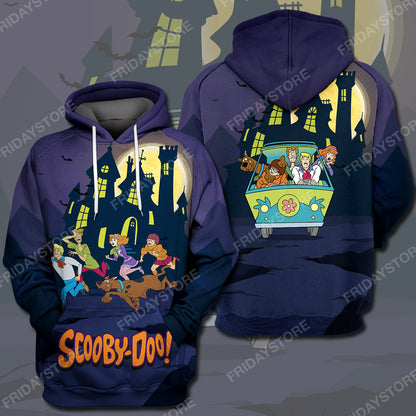 Unifinz Scooby Doo Hoodie Scooby Dog And Friends Mystery Begins T-shirt High Quality Scooby Doo Shirt Sweater Tank 2022