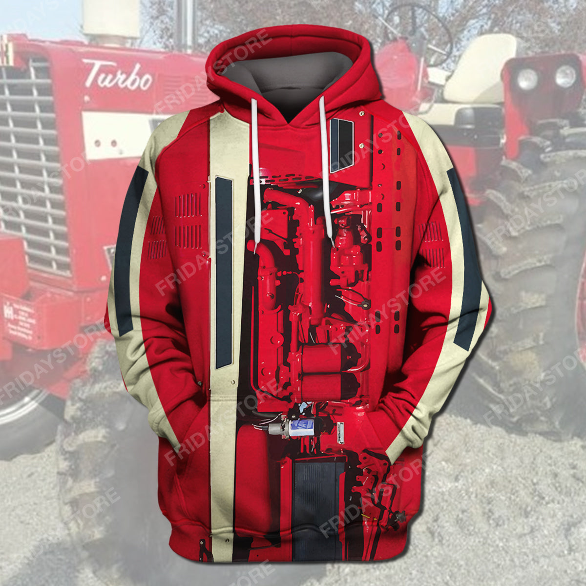 Unifinz Farmer Hoodie Farm Case Ih Tractor Costume T-shirt Amazing High Quality Farmer Shirt Sweater Tank 2022