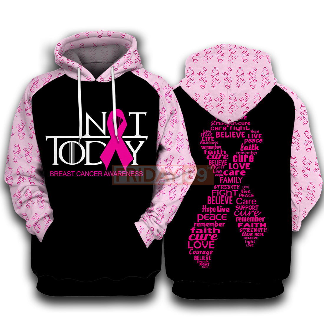 Unifinz Breast Cancer Hoodie Not Today Breast Cancer Awareness T-shirt Breast Cancer Shirt Sweater Tank 2022
