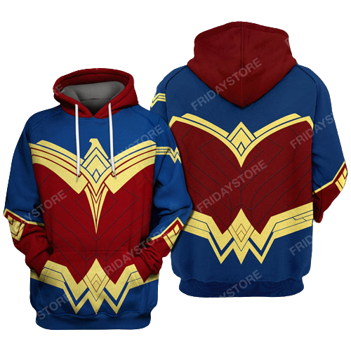 Unifinz DC T-shirt DC Wonder Hero Costume T-shirt Cool DC Wonder Woman Hoodie Sweater 2023