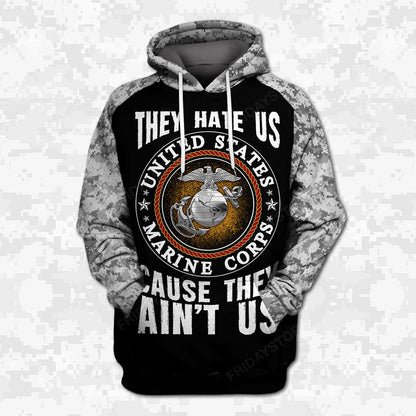Unifinz Veteran Hoodie Marine Corps T-shirts Marine Corps Hoodie Apparel Cool Military Hoodie 2022