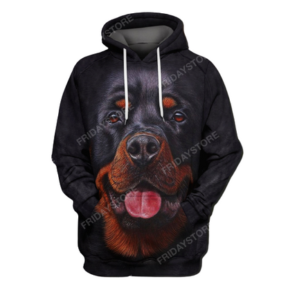 Unifinz Dog Hoodie Rottweiler Hoodie Rottweiler Dog Graphic T Shirt Awesome Dog Shirt Sweater Tank Apparel For Dog Lovers 2027
