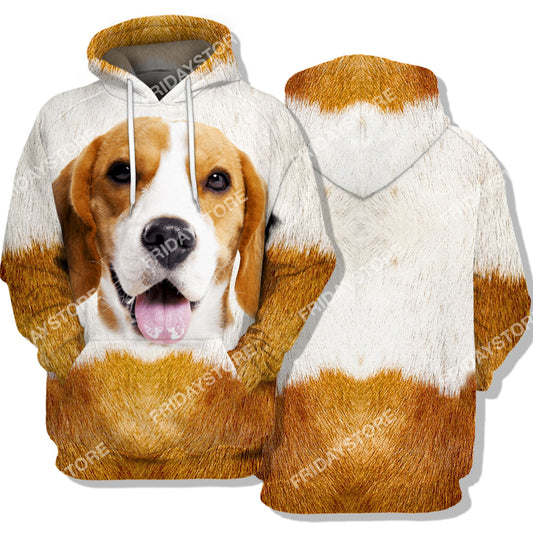 Unifinz Dog Hoodie Beagle Dog Hoodie Beagle Dog Graphic White Brown T Shirt Amazing Dog Shirt Sweater Tank 2022