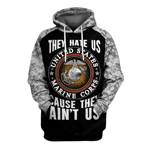 Unifinz Veteran Hoodie Marine Corps T-shirts Marine Corps Hoodie Apparel Cool Military Hoodie 2025